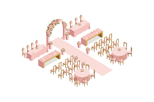 Elegant Wedding Reception Layout