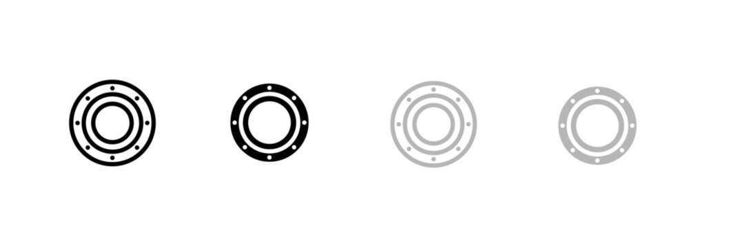 Ball bearing icon set