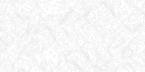 White topographic map contour lines pattern background design for cartography and geographic data visualization projects. © RABAKA