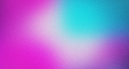 Obraz premium Abstract grainy gradient background with fuchsia and blue hues.