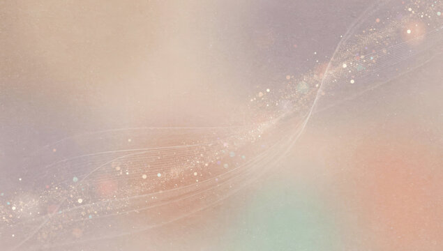 Soft gradient golden glitter wave background. Abstract pattern bg in fade pastel colors.
