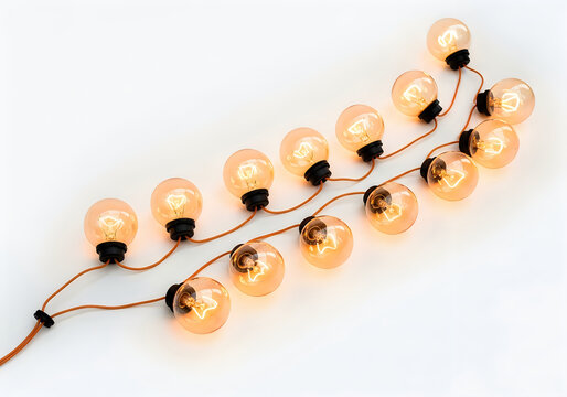 Soft, warm glow of decorative string lights creating a cozy and inviting ambiance for any occasion