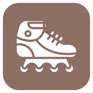 Rollerblades icon style