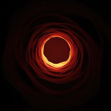 A dramatic, silent void in a deep, geometric canyon, waiting for a sound that never returns, symbolizing profound emptiness and absence ,vast ,empty ,tunnel