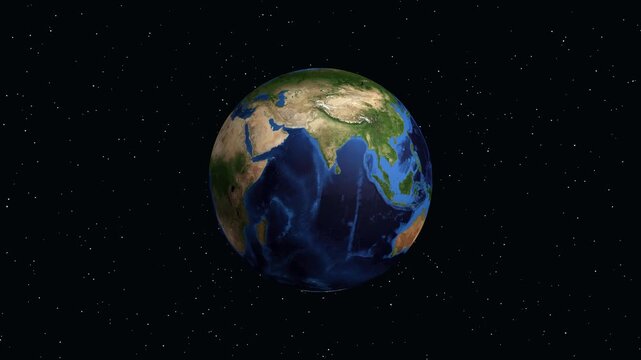 3D Earth Animation Zooming into Kaifeng City in Henan China