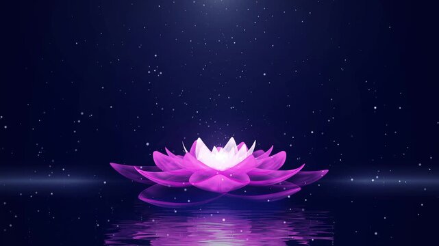 Aesthetic lotus atmosphere with dreamy light and shadow background