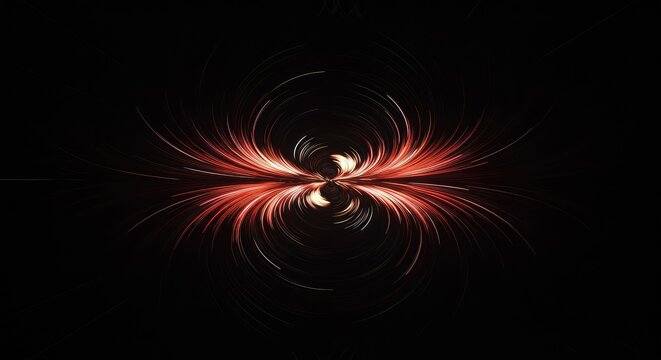 Abstract visualization of the warping of time and space. Rapid motion blur creates a swirling vortex effect in a dark void, suggesting altered reality ,shift ,science ,theory