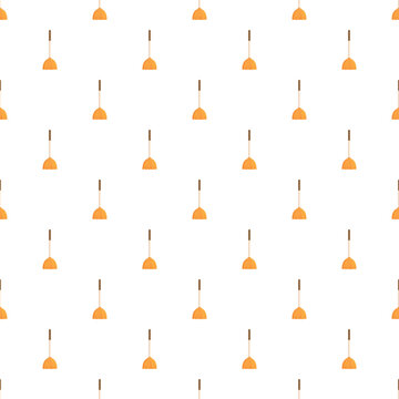 Repeating pattern of mops representing household chores and hygiene