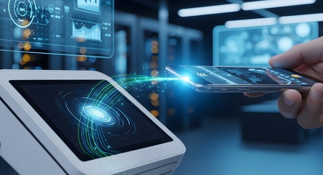 Interactive touch screen terminal connecting with a smartphone via wireless digital data stream.