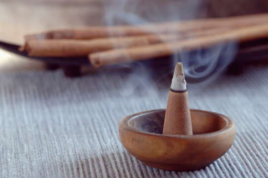 Cone of incense, close-up