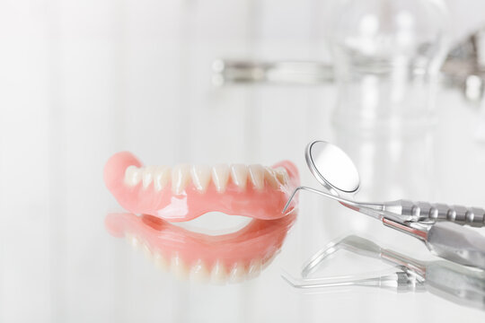 Prosthesis, probe and mirror, dental instruments
