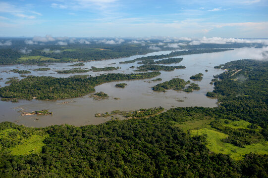 Brazil, Para, Itaituba, Amazon rainforest, Rio Tabajos