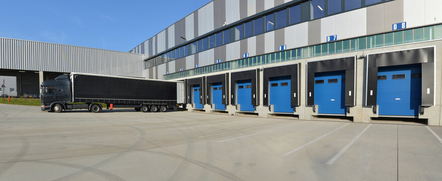 Truck at a loading bay