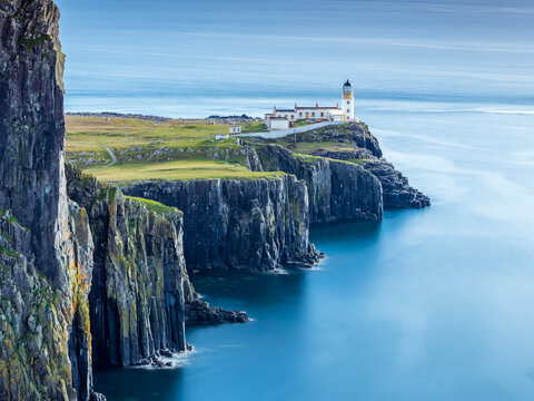 Great Britain, Scotland, Isle of Skye, Lighthouse at Neist Point