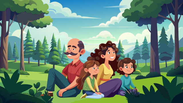 family, household, relatives, kindred, clan, child, baby, teenager, preteen, toddler, people, faces, humans, crowd, individuals, mother, mom, parent, matriarch, grass, lawn, turf, greenery, meadow