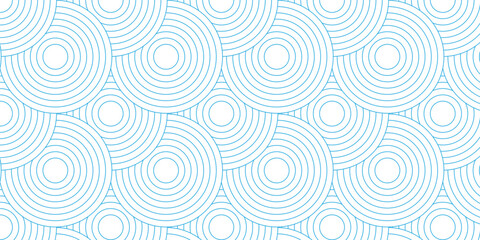 Fototapeta premium Techno abstract background overlap layer on space with glowing circles shape decoration. Modern abstract blue circle line patter background. Seamless design for banner and wave overlapping geometric.