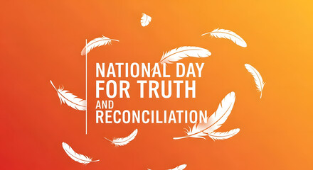 National Day for Truth and Reconciliation with white feathers