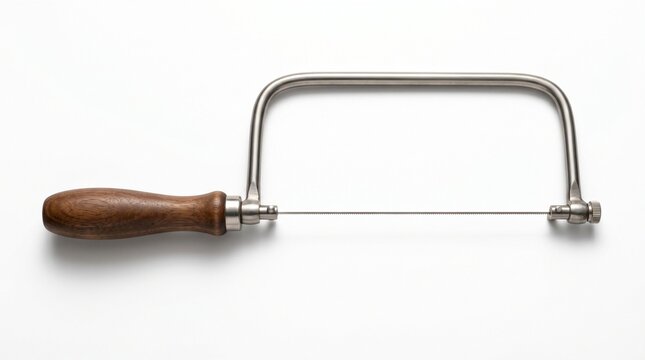 Coping saw tool isolated white