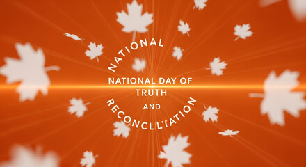 National Day of Truth and Reconciliation orange background