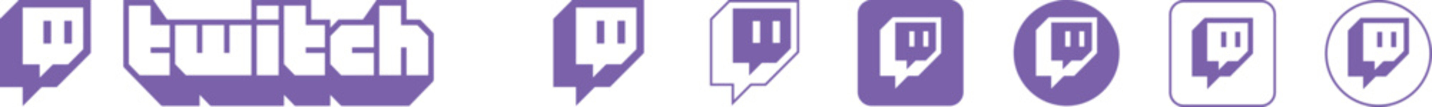 twitch vector logo. twitch vector icon.twitch editorial realistic logo app