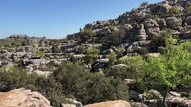 Paisaje k&aacute;rstico en El Torcal de Antequera