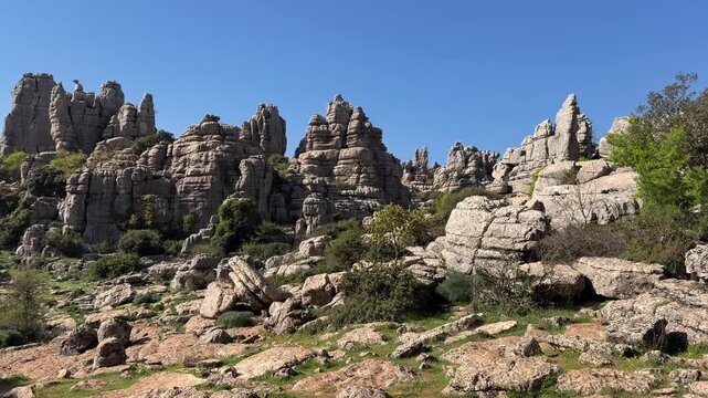 Paisaje k&aacute;rstico en El Torcal de Antequera