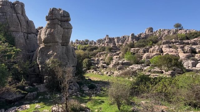 Paisaje k&aacute;rstico en El Torcal de Antequera