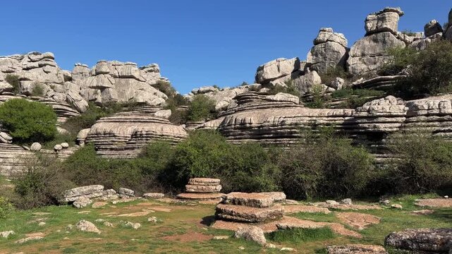 Paisaje k&aacute;rstico en El Torcal de Antequera