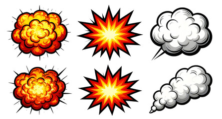 starburst, comic, explosion, burst, popart, boom, speechbubble, cartoon, dynamic, effect, retro, graphic, vector, illustration, isolated, action, shape © mrpixel