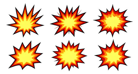 popart, comic, explosion, burst, boom, speechbubble, starburst, cartoon, dynamic, effect, retro, graphic, vector, illustration, isolated, action, shape © mrpixel