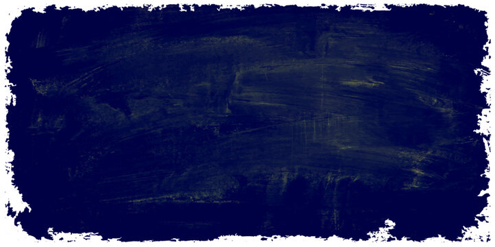 Vintage grunge paper background with black paint frame and rough textured border