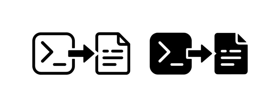 Command Line Interface to Document Workflow Icons, Data Processing Flow, and System Input Output Icons