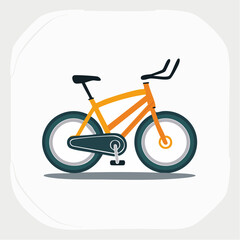 Fototapeta premium Orange Bicycle Illustration