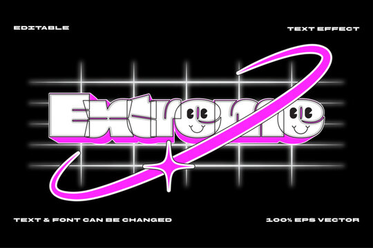 Extreme Universe code editable text effect in modern trend style