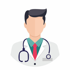 Fototapeta premium Doctor Icon with Stethoscope