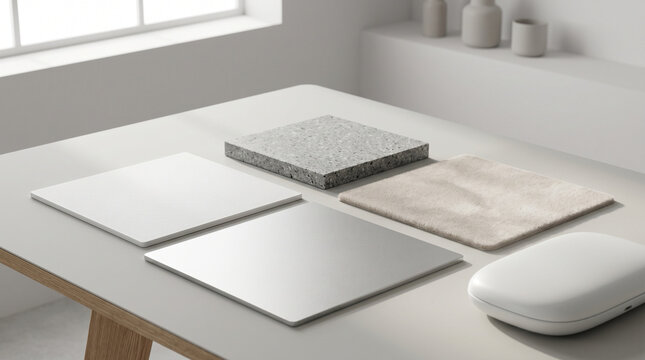 Industrial design material board for tactile tech development