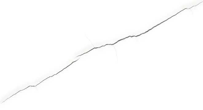A close-up view of a cracked surface showing a long diagonal fracture line