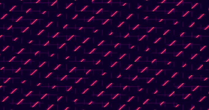 Abstract dynamic diagonal lines animation set with changing colors.