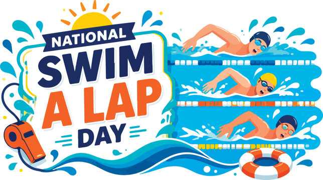 People swimming laps in pool water.