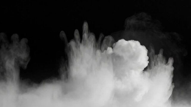 Dense Smoke Rising Overlay