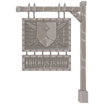 Warrior guild sign in pure silver
