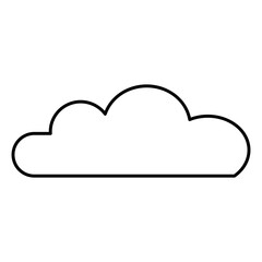 Fototapeta premium Hand drawn cloud storage icon