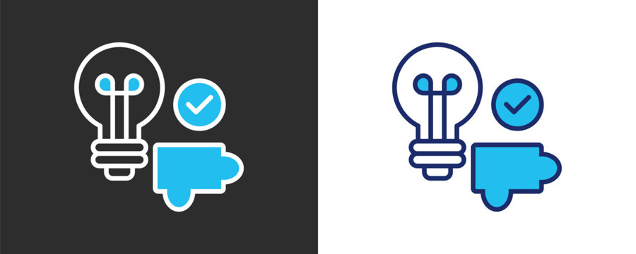 Resolve Icon Set, Colored Outline Vector Illustration