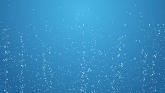 blue water bubbles ocean and sea underwater animation, fresh and cool summer social media motion background