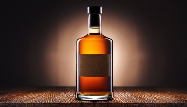 Whiskey Bottle Design With Label