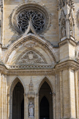 Obraz premium Orleans Cathedral is a Catholic cathedral church dedicated to the Holy Cross in the city of Orleans, in the Loiret department.