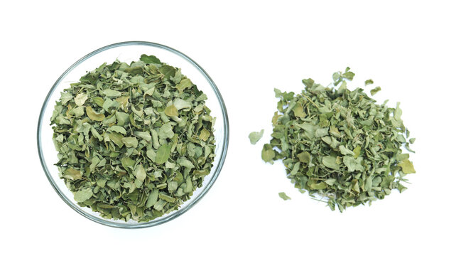 Daun Kelor Kering or dry Moringa leaves or Moringa oleifera