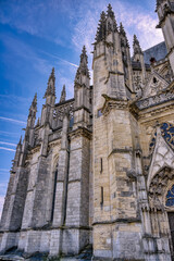 Fototapeta premium Orleans Cathedral is a Catholic cathedral church dedicated to the Holy Cross in the city of Orleans, in the Loiret department.