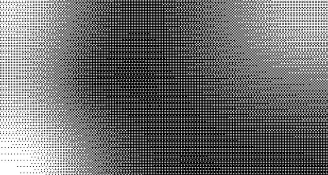 Vintage Pixel Gradient Background with Dither Noise, Bitmap Effect and Abstract Retro Game Texture Pattern.
