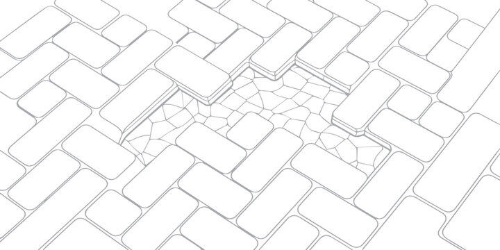 Abstract 3d geometric background with a seamless pattern of cube shapes and block structures for modern technology business wallpaper design illustration